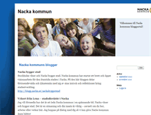 Tablet Screenshot of blogg.nacka.se
